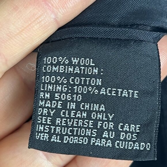 VTG Kasper ASL Wool Plaid Blazer sz 16 Velvet Shawl Collar Gold Buttons Academia - Picture 7 of 12